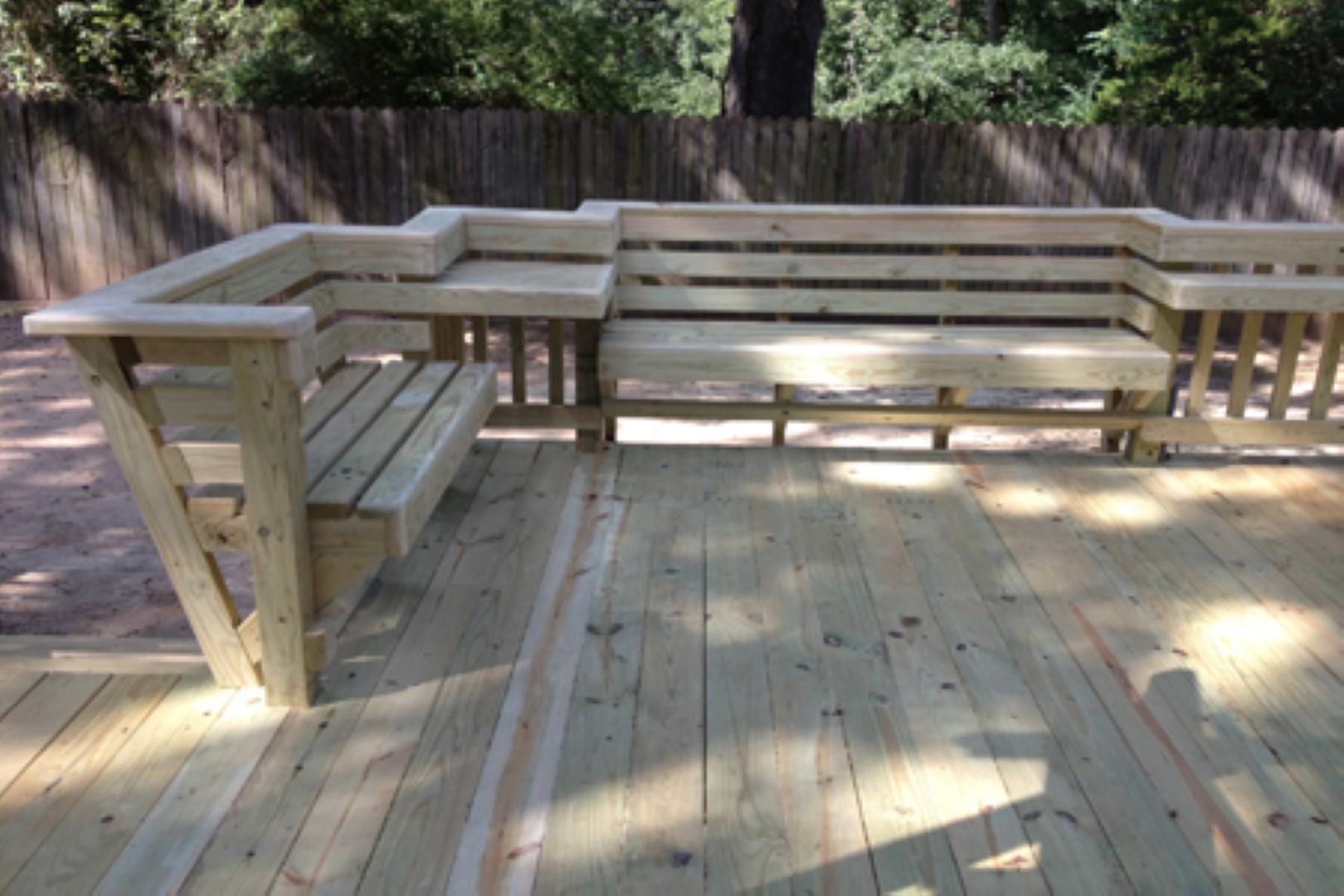Bench & Table Set - side
